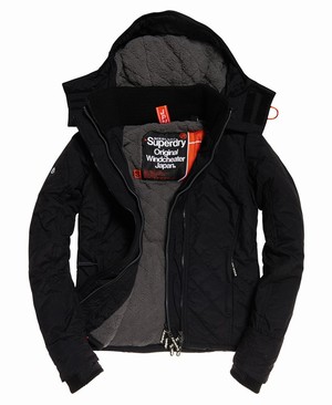 Superdry Hooded Sherpa Quilted SD-Windcheater Női Kabát Fekete | PCDFI9230